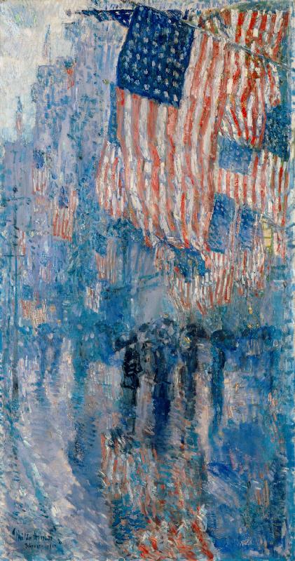 Childe Hassam The Avenue in the Rain china oil painting image